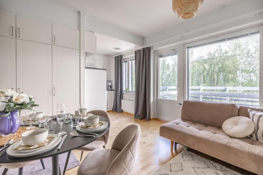 Saunallinen Yksioe Keskustasta Rovaniemi Esterno foto
